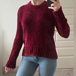 Aeropostale sweater red warm cozy fall winter long sleeve layering piece